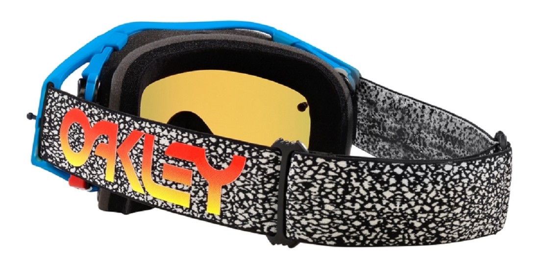 OAKLEY Airbrake MX Brille - Blau Crackle Fire Iridium Glas OAKLEY Airbrake MX Brille - Blau Crackle Fire Iridium Glas