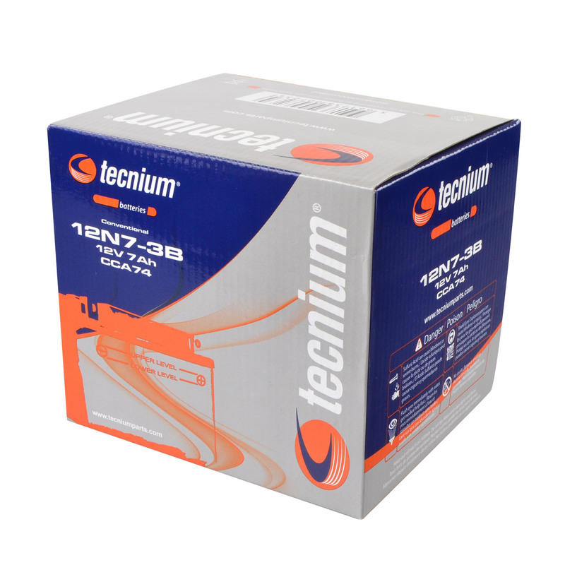 TECNIUM Blei/Säure Batterie mit Säurepack - 12N7-3B