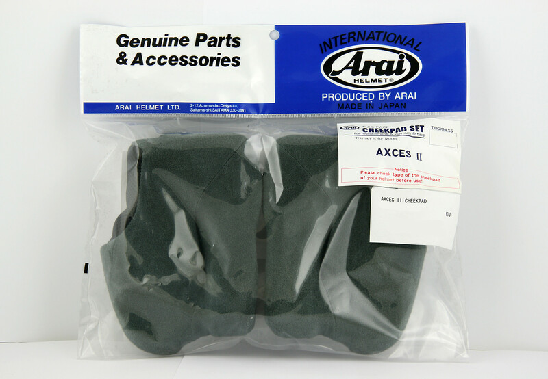 ARAI DryCool Wangenschaumstoffe 35mm (XS Standard Thickness) Axces II Helme ARAI Wangenschaumstoffe30 mm (S-M Standard Thickness) Axces II Helme