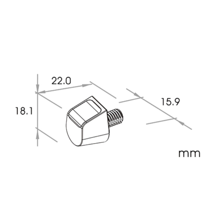 SMD-Blinker SKEW Alu schwarz