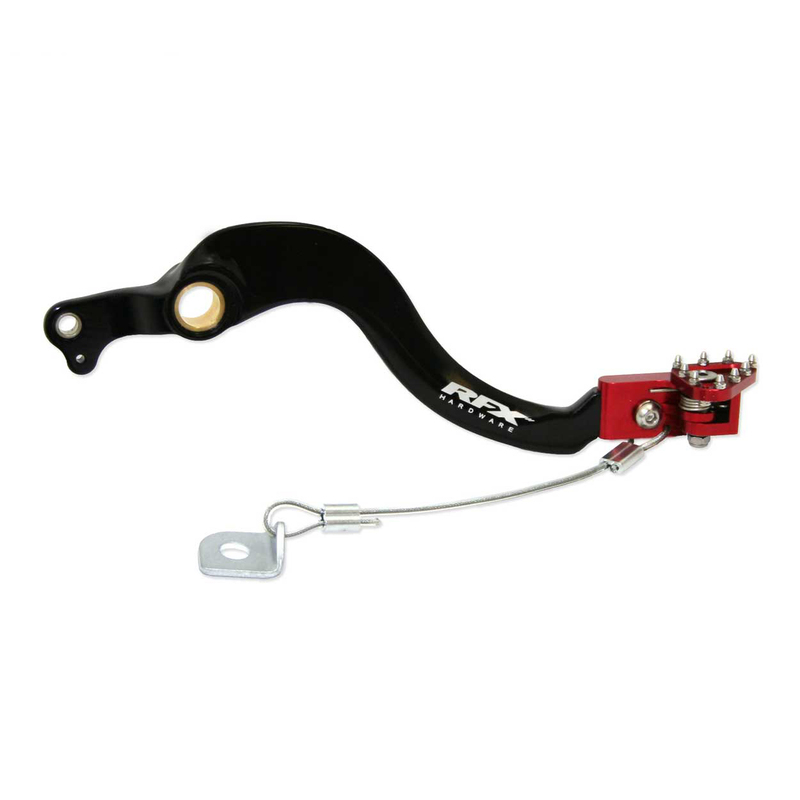 RFX Pro FT Hinterradbremshebel (Schwarz/Rot) - passend für Honda CRF250