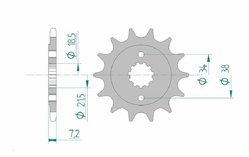 AFAM Standard Stahlritzel vorne 20320 - 520