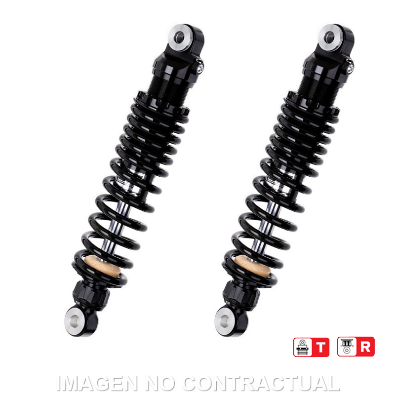 Federbein Z366-Serie Stereo hinten Black Edition passend für Harley Davidson FLHR 1340 RZ366-320TR-42-B