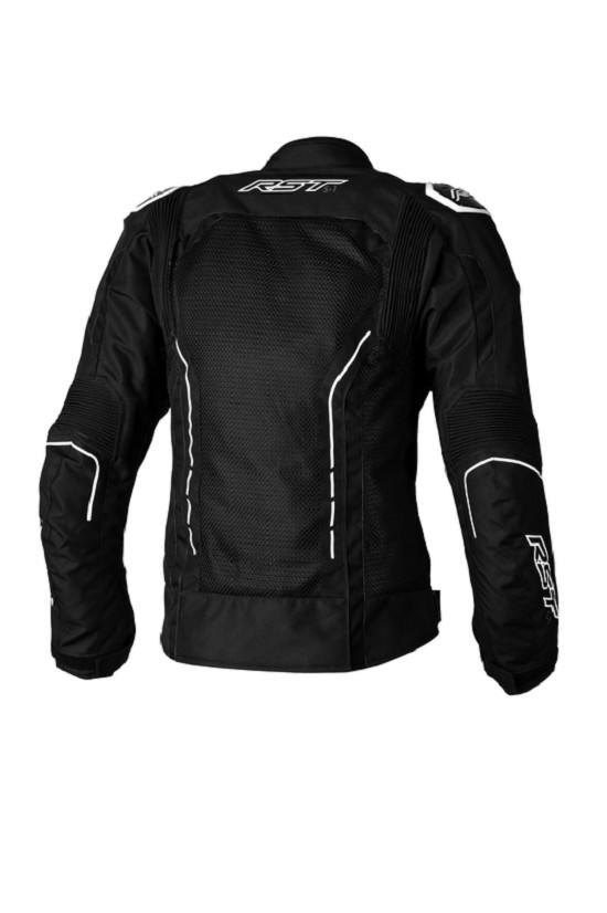 RST Damen S1 Mesh CE Textil-Jacke - Schwarz/Weiß Größe M