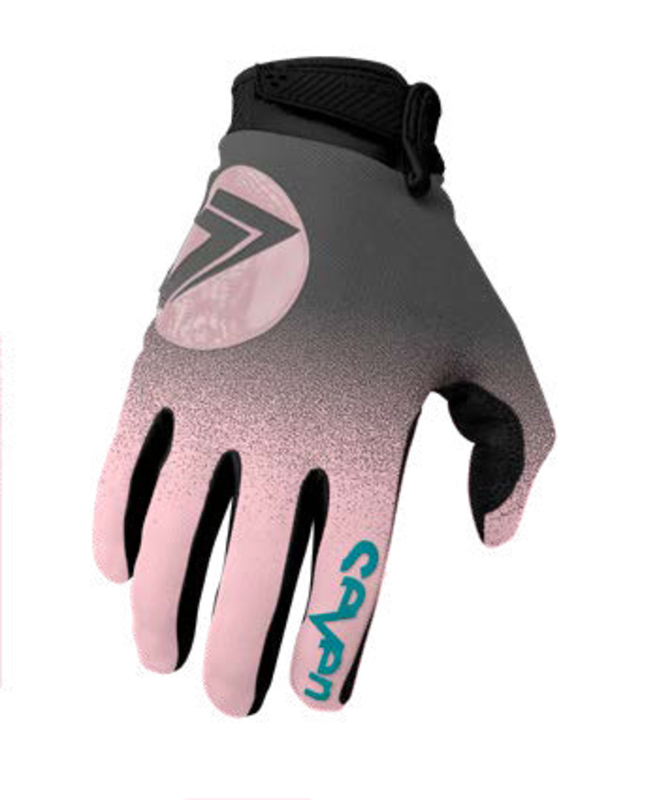 SEVEN Annex 7 DOT Dissolve Jugendhandschuh  - rosa/charcoal