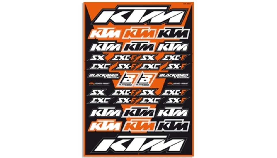 Universal-Aufkleber-Kit Blackbird Racing passend für KTM SX/SX-F EXC/EXC-F