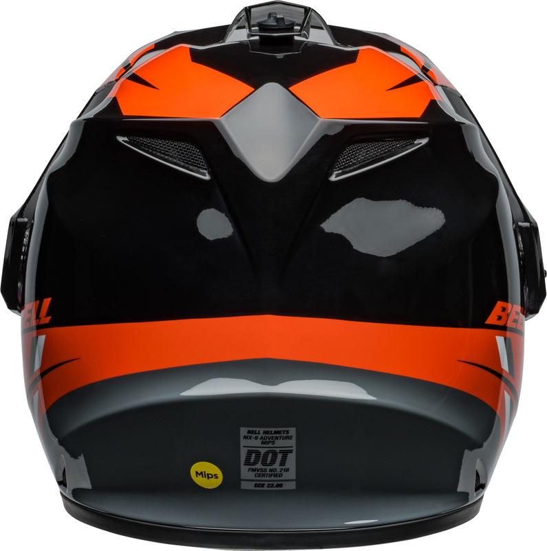 BELL MX-9 Adventure MIPS Helm - Alpine Gloss Black/Orange