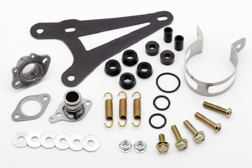 YASUNI Carrera 16/17 Komplett Auspuff - Aluminium passend für Yamaha AEROX