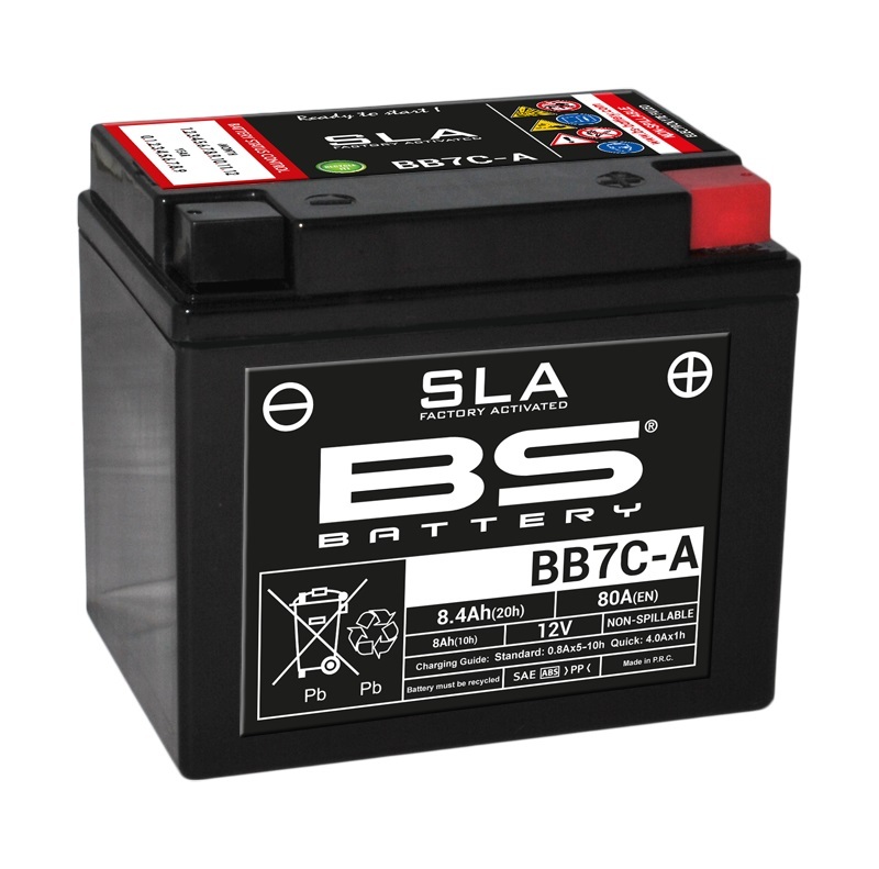 BS BATTERY SLA Wartungsfreie Batterie Werkseitig aktiviert - BB7C-A BS BATTERY SLA Wartungsfreie Batterie Werkseitig aktiviert - BB7C-A