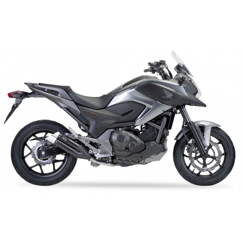 IXIL Hyperlow Endtopf Edelstahl schwarz / Endkappe Aluminium - XH6362XB