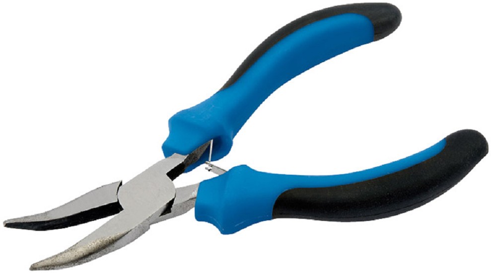 DRAPER Mini-Flachrundzange gebogen