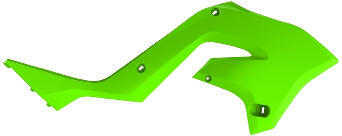 POLISPORT Kühlerspoiler seitlich - Lime Grün passend für Kawasaki KX125/250