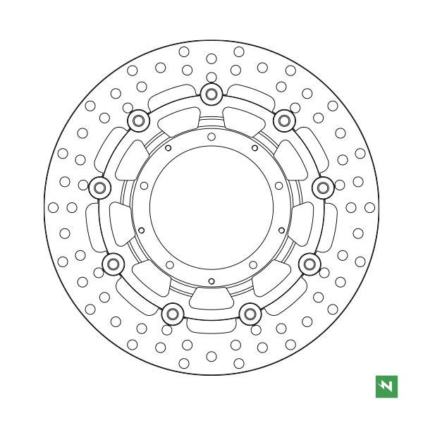 Bremsscheibe DF4140AFC (4 mm) ,schwimmend Ø aussen/innen: 296/109 mm, Lochkreis: 125 mm 5-Loch (6,2 mm) Bremsscheibe DF4140AFC (4 mm) ,schwimmend Ø aussen/innen: 296/109 mm, Lochkreis: 125 mm 5-Loch (6,2 mm)