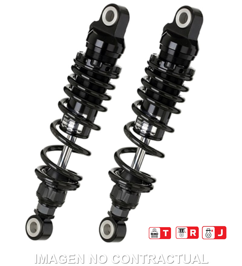 Federbein Z362-Serie Stereo hinten Black Edition passend für Honda Rebel 300 (17-) / 500 (17-18) RZ362-285TRJ-06-B