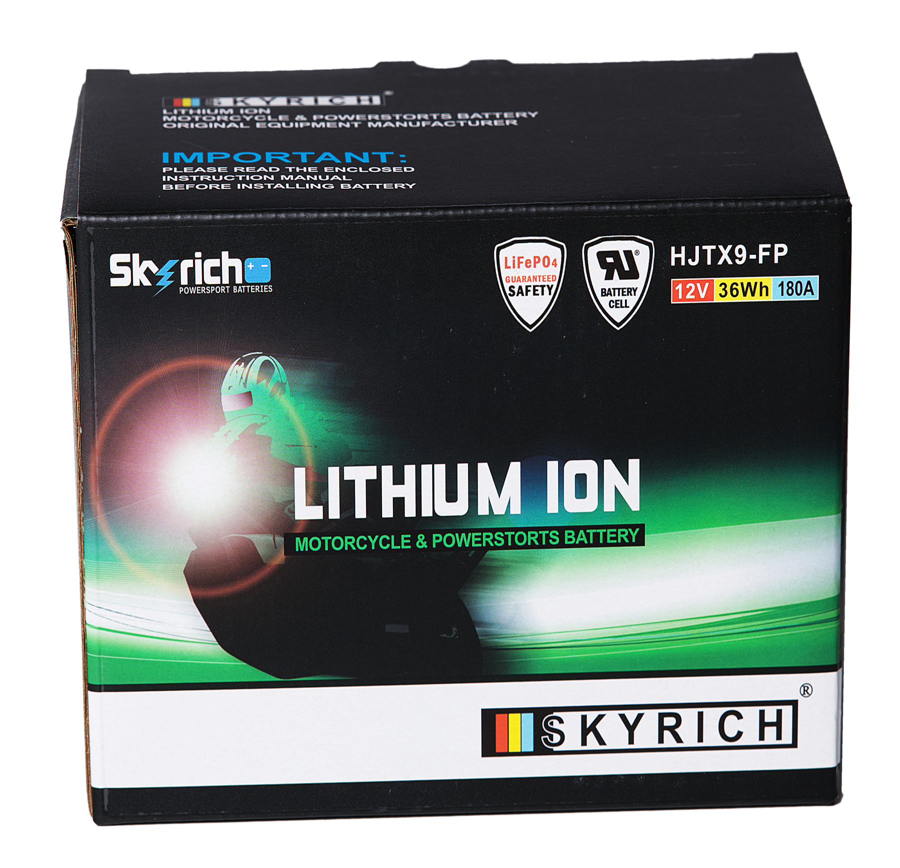 Batterie SKYRICH HJTX9-FP [150x87x105] 12,8V/3AH (10 Std.), 36 Wh, CCA: 180
