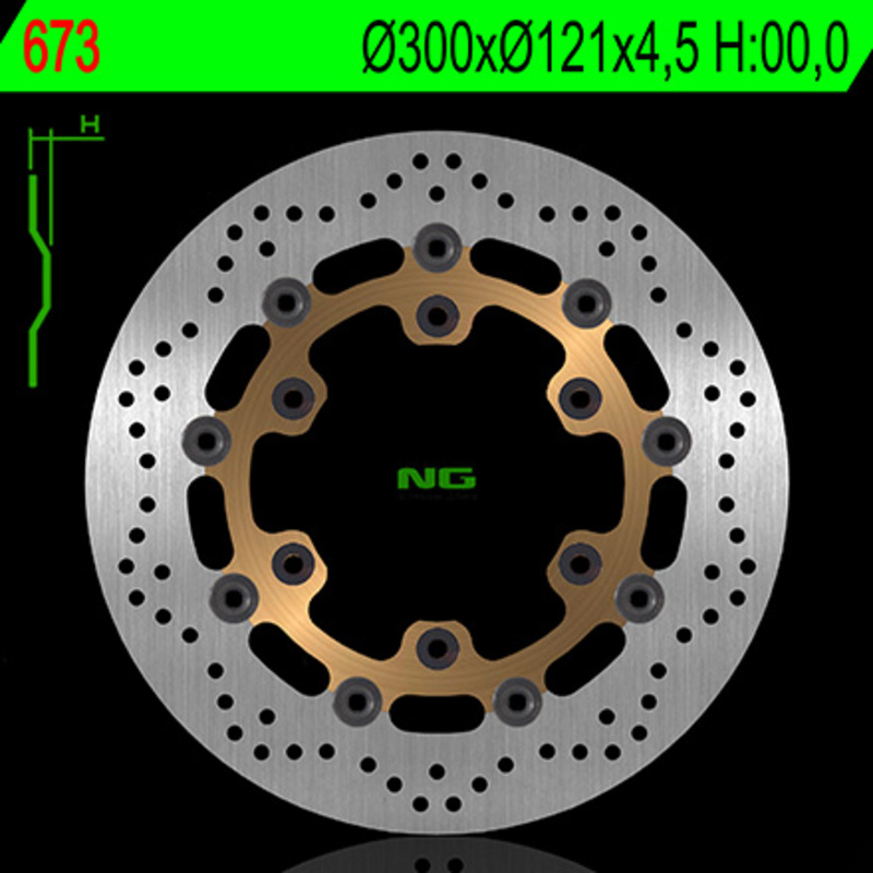 NG BRAKES Bremsscheibe schwimmend rund NG BRAKES Bremsscheibe schwimmend rund