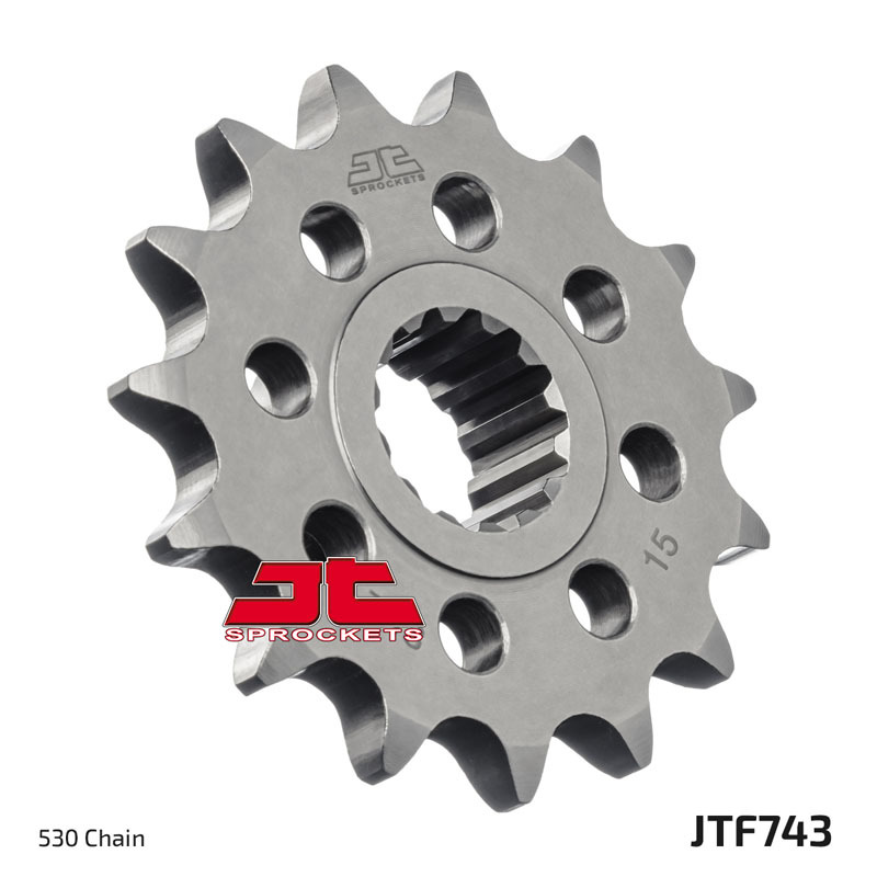 JT SPROCKETS geräuscharmes vorderes Stahlritzel 743 - 530