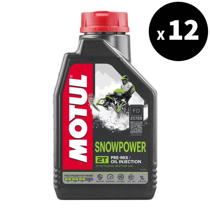 MOTUL Snowpower 2T Motor Oil - 1L x12 MOTUL Snowpower 2T Motor Oil - 1L x12