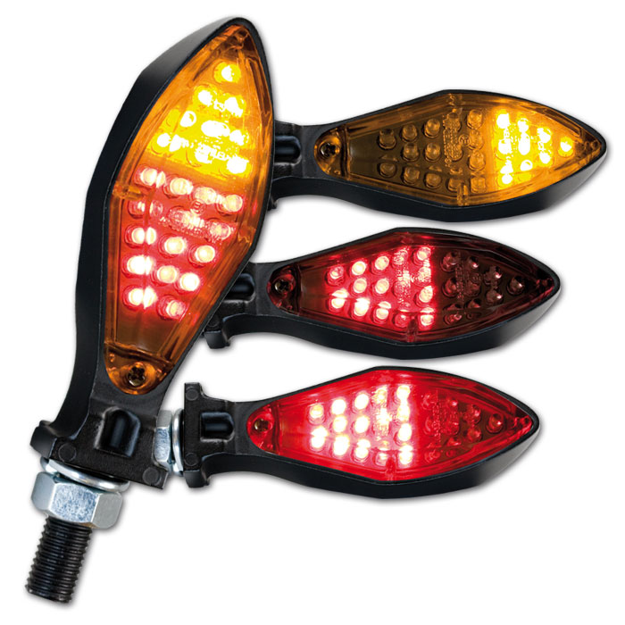LED-Blinker RL Kombi Micro Space Alu chrom