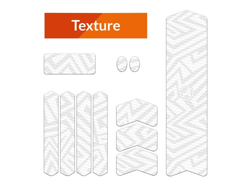 ALGIS Texture Frame Guards Kit M - White Lines ALGIS Texture Frame Guards Kit M - White Lines