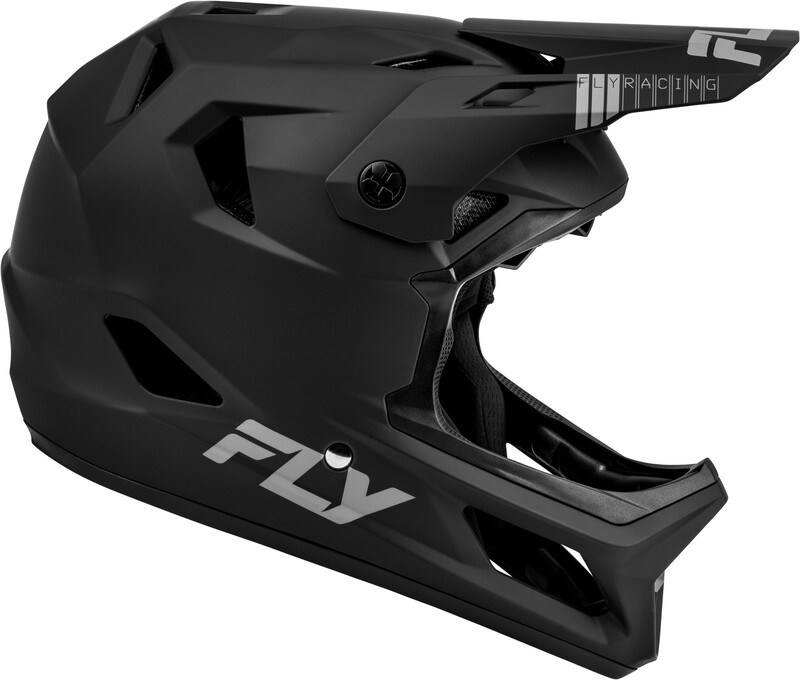 FLY RACING Rayce Fahrrad Helm - Mattschwarz