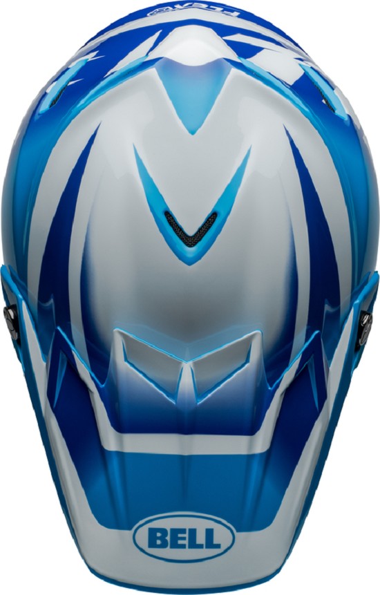 BELL Moto-9S Flex Helm - Rail Gloss Blue/White BELL Moto-9S Flex Helm - Rail Gloss Blue/White