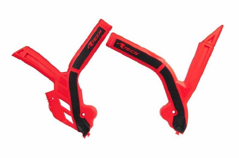 RACETECH Bi-Material Rahmenschutz Rot/Schwarz RACETECH Bi-Material Rahmenschutz Rot/Schwarz