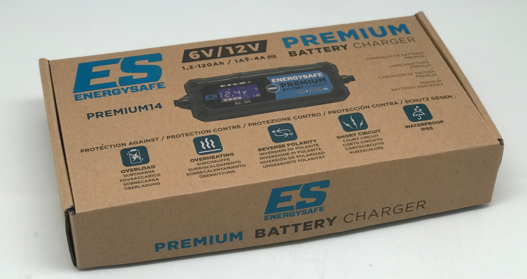 Batterieladegerät ENERGYSAFE Premium 14 6-stufig 6V/12V 1,2A (2 Jahre Garantie - s. Artikeltext)