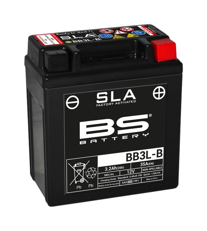 BS BATTERY SLA Wartungsfreie Batterie Werkseitig aktiviert - BB3L-B BS BATTERY SLA Wartungsfreie Batterie Werkseitig aktiviert - BB3L-B