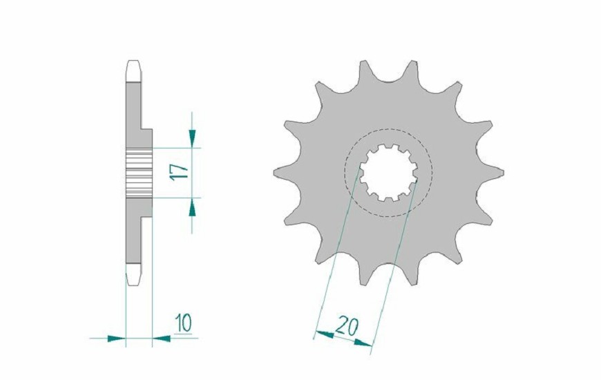 AFAM Standard Stahlritzel vorne 94301 - 520