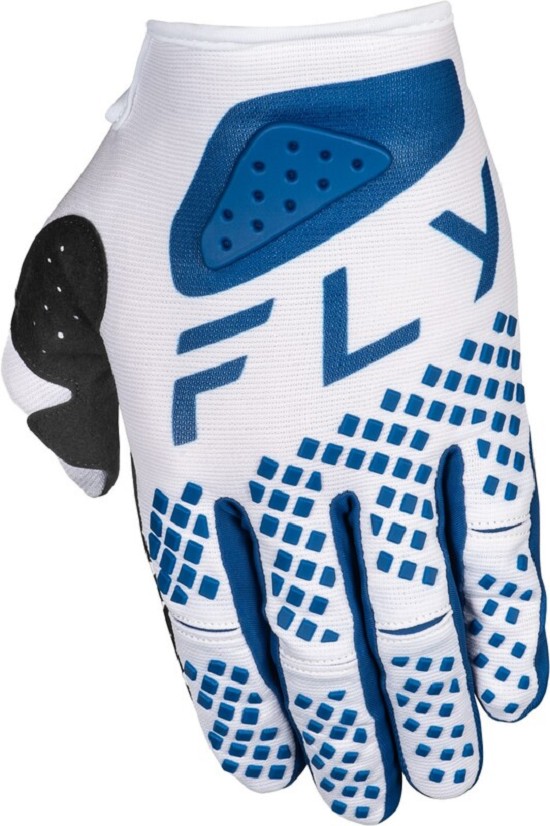 FLY RACING Kinetic Center Jugend Handschuhe- Weiß/Navy