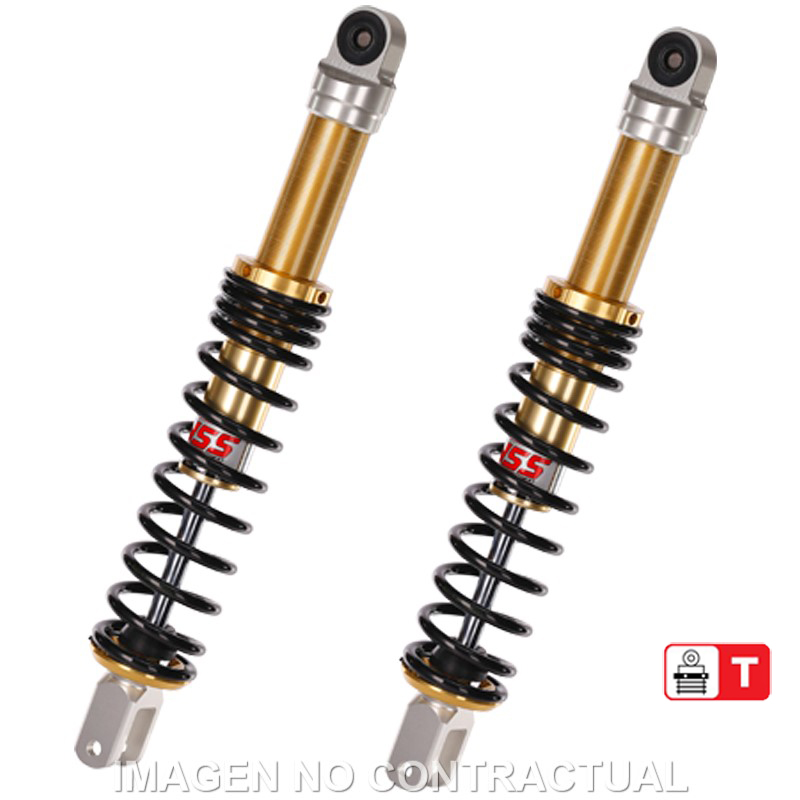 Federbein E302-Serie Stereo hinten passend für Honda Pantheon 125 4T (03-07) TE302-395T-01AL-38