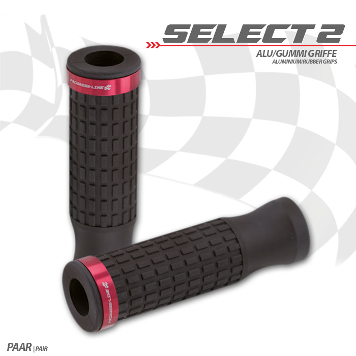 Griffgummiset Select2 7/8-22mm schwarz Griffgummiset Select2 7/8-22mm schwarz
