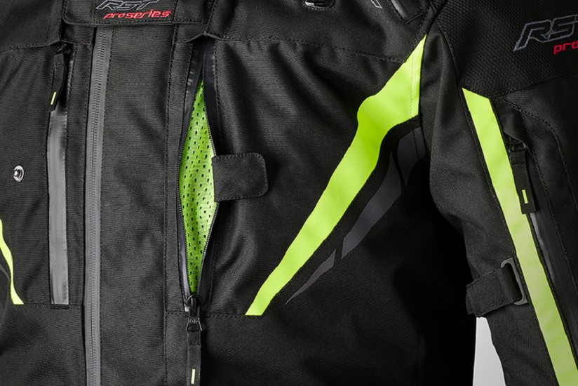 RST Pro Series Paragon 7 Textil-Jacke Herren - Schwarz/Flo Gelb