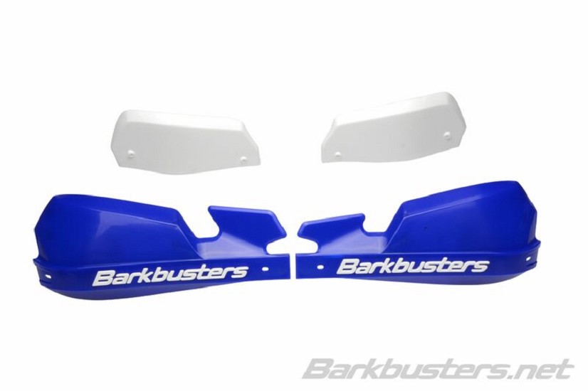 BARKBUSTERS VPS MX Handschutz Kunststoff Set Nur Blau/Weiß Deflektor