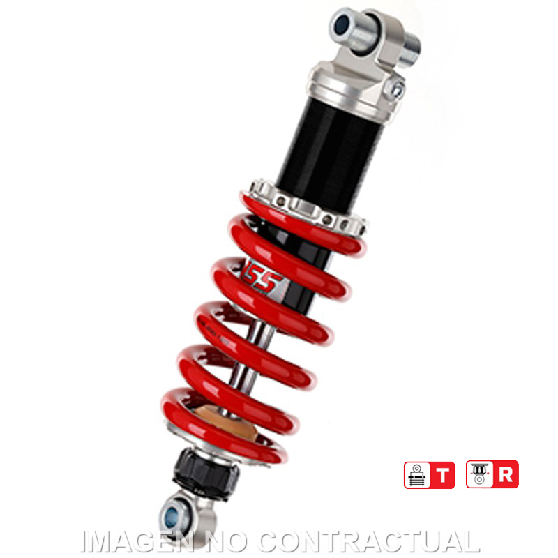 Federbein Z456-Serie Mono hinten passend für Yamaha TDM 850 (96-01) MZ456-310TR-17-85