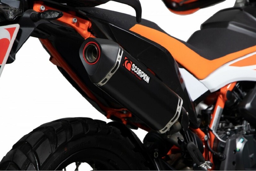 SCORPION Serket Parallel Keramic-Schalldämpfer/ABS-Endkappe schwarz passend für KTM 790 Adventure