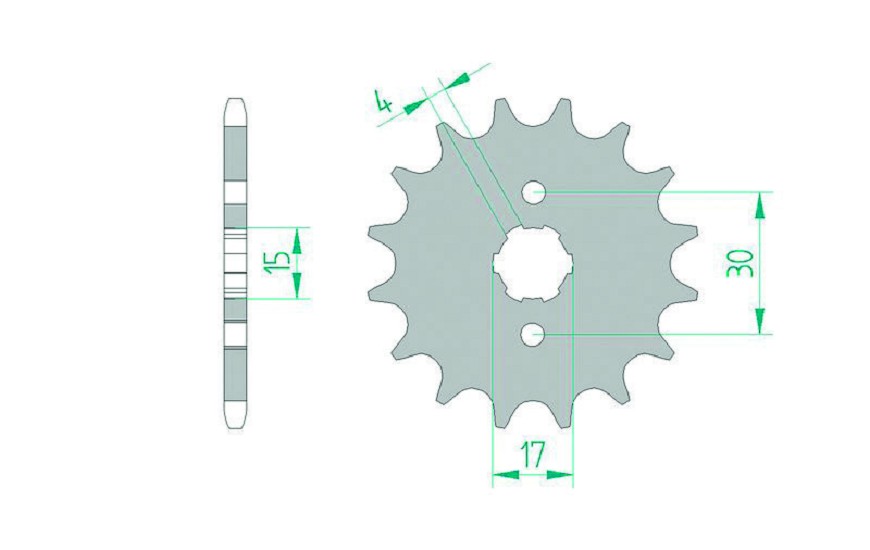 AFAM Standard Stahlritzel vorne 20101 - 420