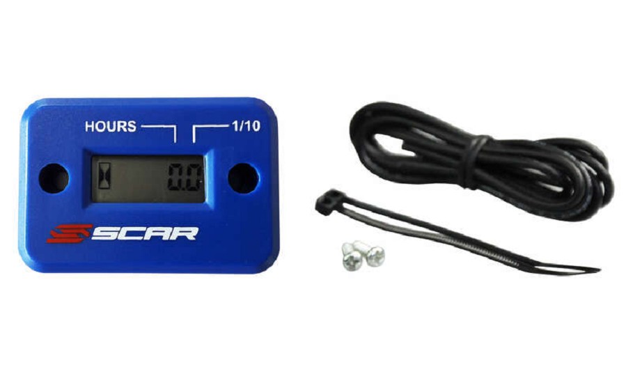 SCAR Betriebsstundenzähler mit Kabel und Klettverschluss blau SCAR Betriebsstundenzähler mit Kabel und Klettverschluss blau