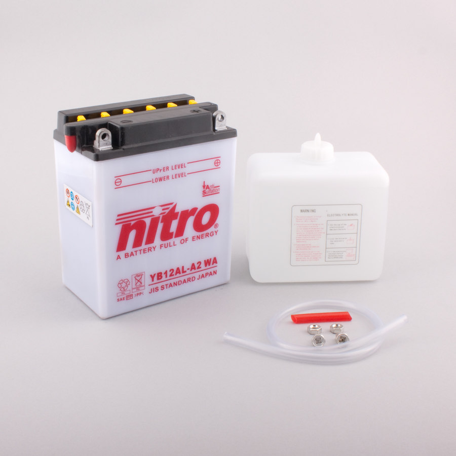 Batterie NITRO NB12AL-A2 (CP) mit Säurepack 12V/12Ah [134x80x160] CCA=165A