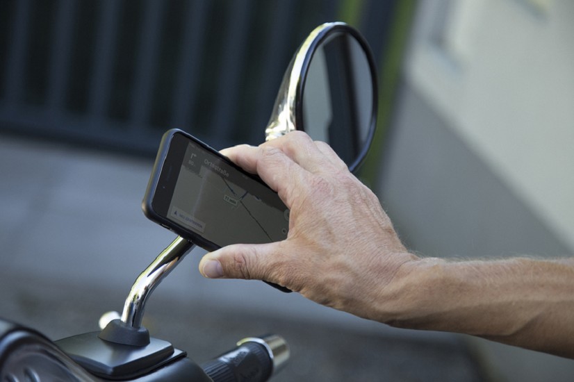 SP-CONNECT Moto Bundle fixed on Mirror iPhone 8+/7+/6S+/6+ SP-CONNECT Moto Bundle fixed on Mirror Samsung S8