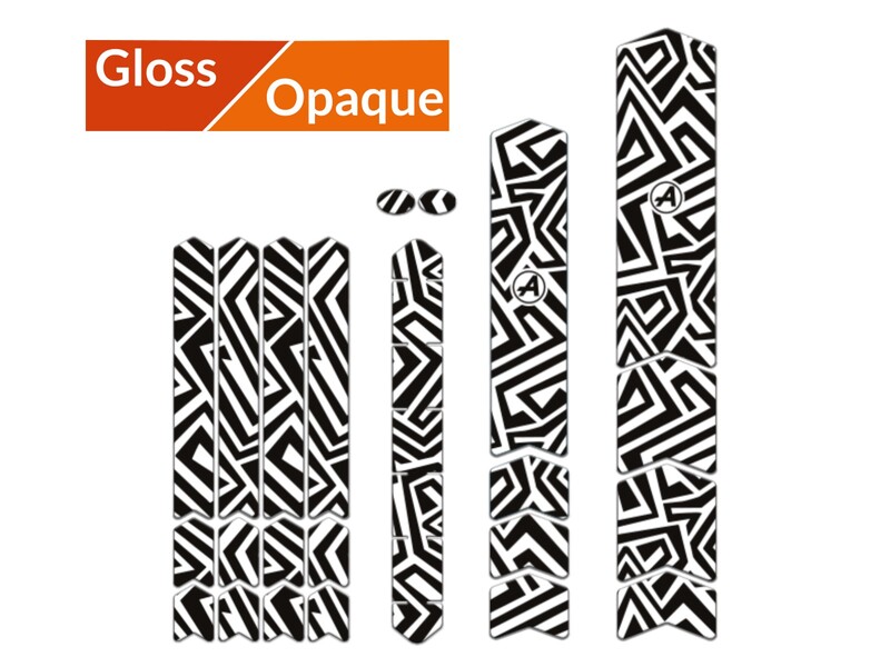 ALGIS Gloss Frame Guards Kit L - Black Lines