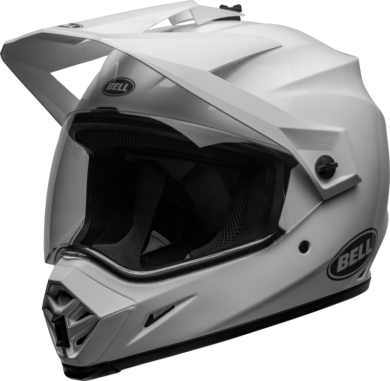 BELL MX-9 Adventure MIPS Helm - Gloss White BELL MX-9 Adventure MIPS Helm - Gloss White