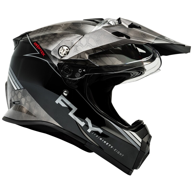 FLY RACING Trekker Kryptek Conceal Helm - Schwarz/Grau/Weiß