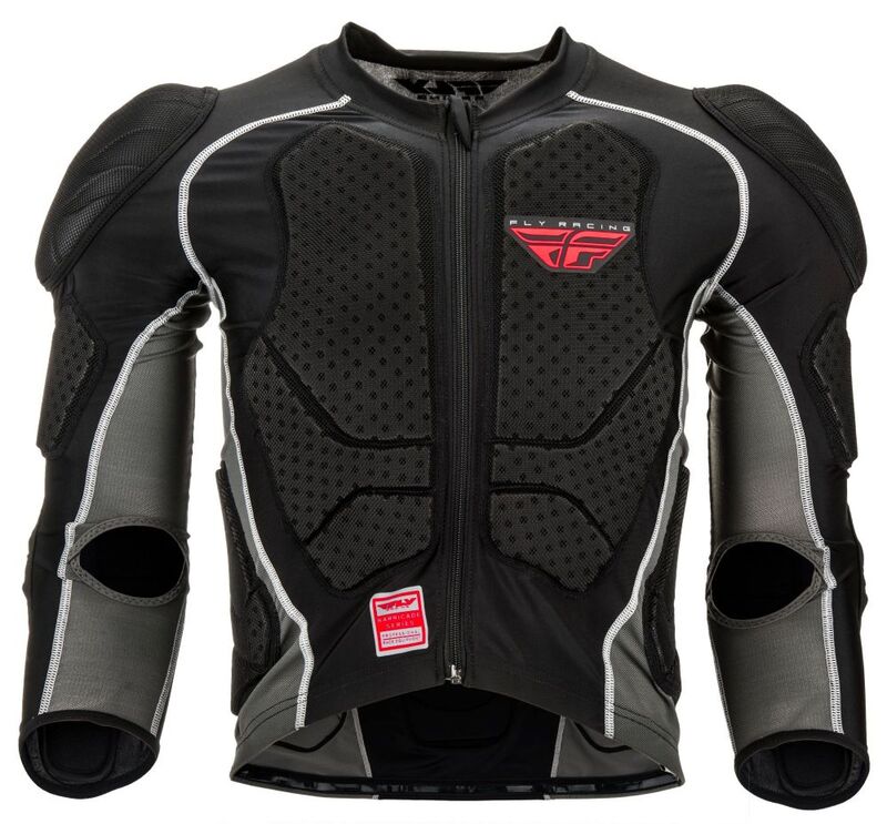 FLY RACING Barricade Schutzjacke lang Jugend