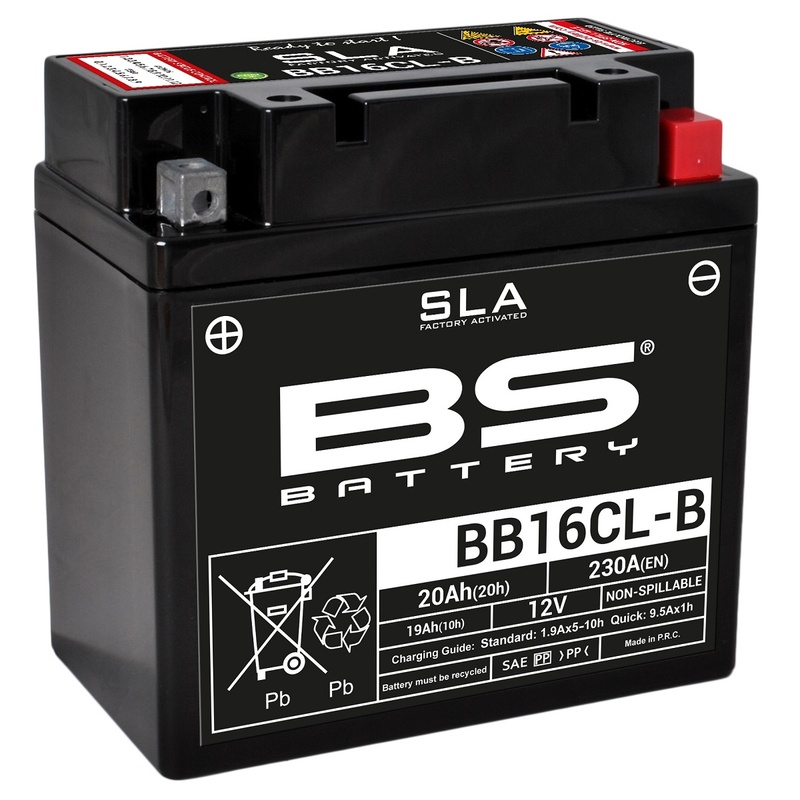 BS BATTERY SLA Wartungsfreie Batterie Werkseitig aktiviert - BB16CL-B