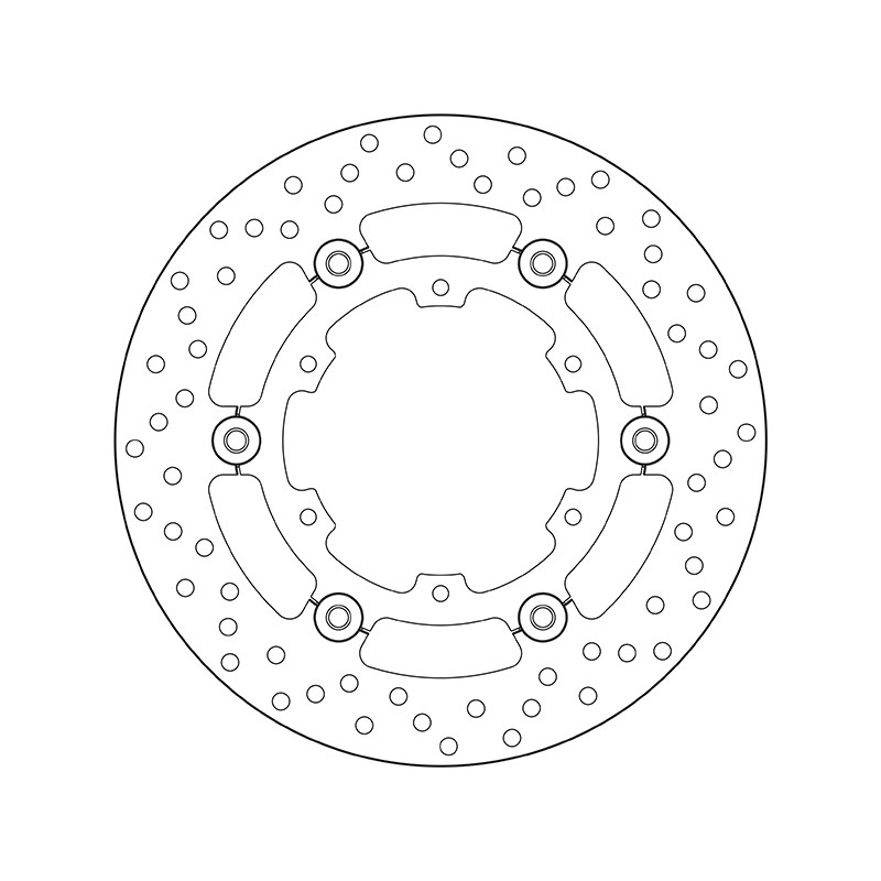 BREMBO Serie Oro rund schwimmend Bremsscheibe