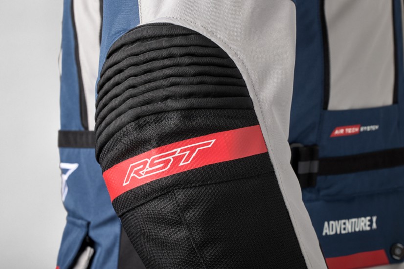 RST Pro Series Adventure-X Textil-Jacke - Silber/Blau/Rot RST Pro Series Adventure-X CE Textil Damenjacke - Silber/Blau/Rot