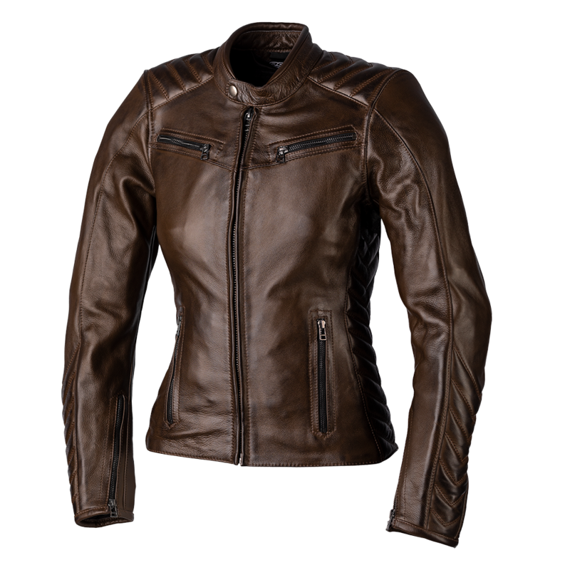 RST Ladies Roadster 3 CE Lederjacke - Braun Größe S