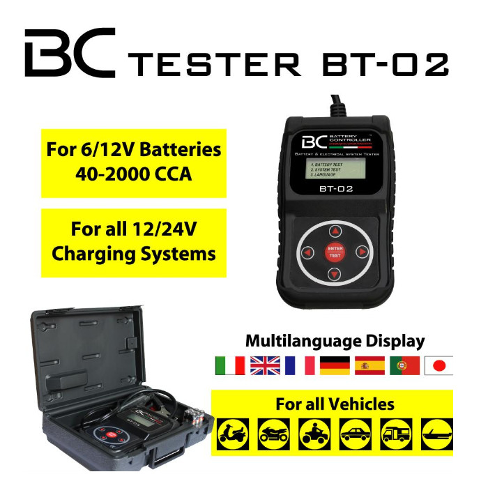 BC Batterietestgerät BT02 6+12V